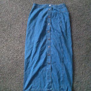 vintage denim skirt